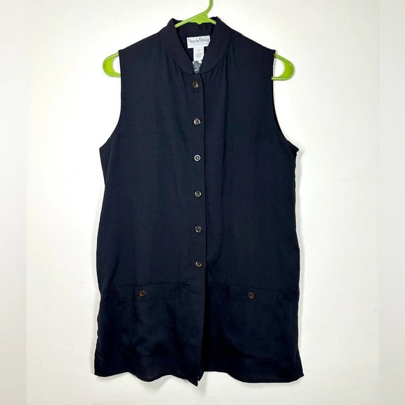 Diane Von Furstenberg Tops - Vintage 1990s Diane Von Furstenberg Top Size S Color Authority Shirt Black